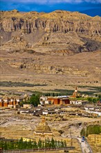 Overlook over the fertile valley of the kingdom of Guge