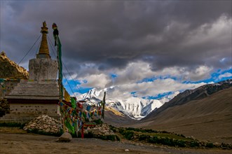 Rongbuk monastery on the foot of Mount Everest