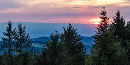 View from Schliffkopf at sunset