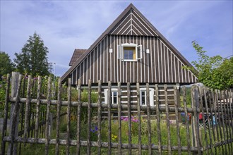 Old wooden house in