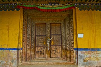 Entrance to an old temple in the kingdom of Guge