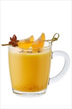 Spicy hot drink made of tangerines with anise flavour