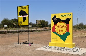 Equator sign at Mogotio