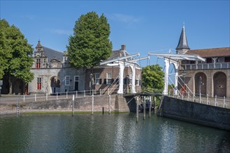 Canal Bridge at the Old Harbour between Zuidhavenpoort and Noordhavenpoort