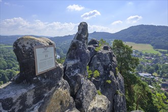 Viewpoint of the rock castle Vranov