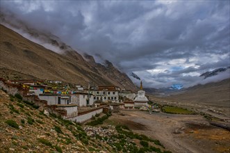 Rongbuk monastery on the foot of Mount Everest