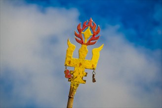 Buddhist Trident along the southern route into Western Tibet