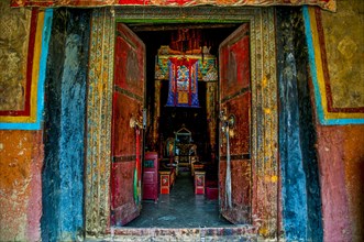 Entrance to an old temple in the kingdom of Guge