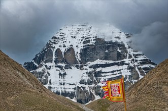 Monk before Mount Kailash