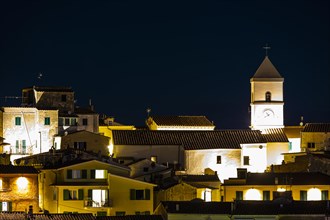 Illuminated houses in Capoliveri