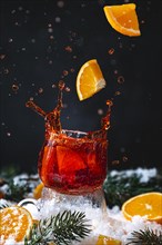 Punch with oranges