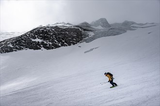 Ski tourers on the descent at Alpeiner Ferner