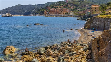 Small rocky bathing beach near Rio Marina