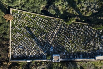 Top down view of Cemetery