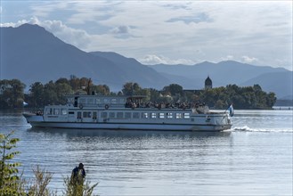 Ferry on the way to Fraueninsel in Chiemsee