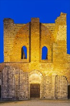 The ruins of the church of San Galgano Abbey