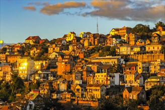 View over the capital Antananarivo
