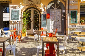 Street cafe in Via Roma