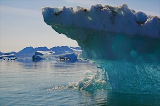 Bizarre iceberg on a fjord