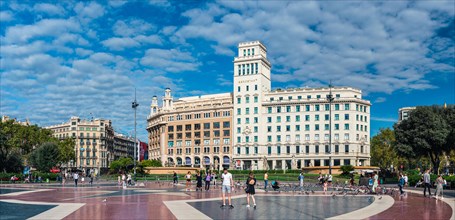 Plaza de Catalunya in Barcelona