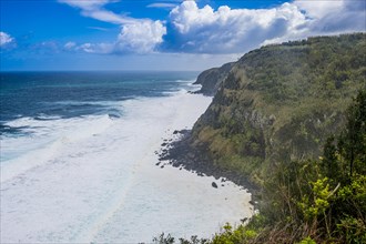 The northern coastline of the island of Sao Miguel