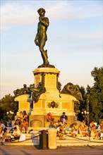 Bronze statue of David at Piazzale Michelangelo
