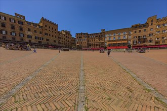 Brick pavement at the Piazza del Campo