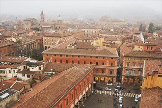 View of the old town from the Asinelli Tower
