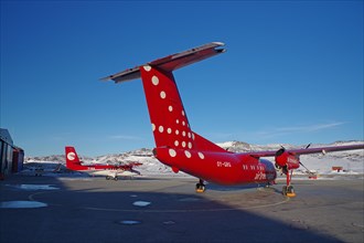 Air Greenland aircraft at Ilulissat Airport