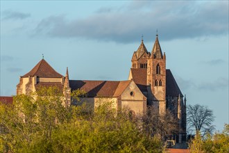 Saint-Etienne Romanesque collegiate church in Vieux-Brisach on the Munsterberg hill. Freiburg im Breisgau