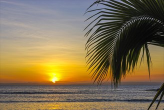 Sunset on the Coastline of the Island Ile Sainte Marie