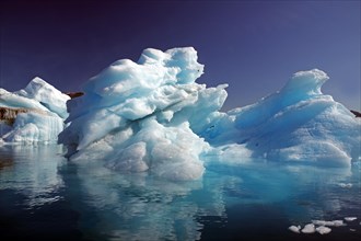 Bizarre iceberg on a fjord