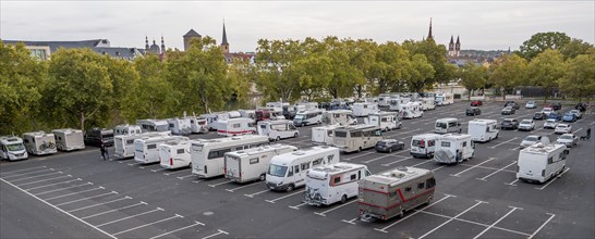 Panoramic photo of the camper site Wuerzburg