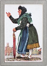 Traditional costumes in Germany in the 19th century