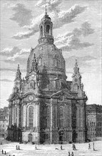 The Church of Our Lady in Dresden in 1875