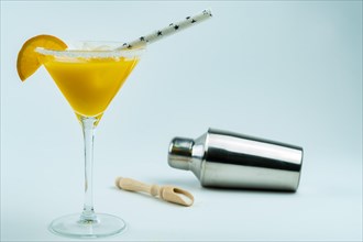 Freshly squeezed natural orange cocktail