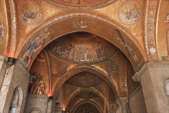 Narthex with Old Testament mosaics in the Basilica di San Marco