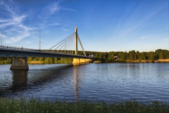 Modern suspension bridge Jaetkaenkynttilae