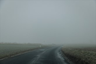 Street in the fog