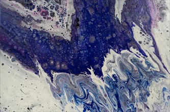 Abstract photography of fluids handmade with paints and oils and different compositions and textures