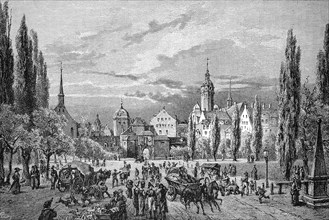 Augustusplatz in Leipzig in 1810