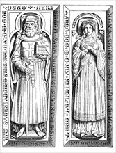 Conrad I of Wettin and his wife Luitgard of Ravenstein