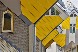 Detail residential building cubic houses