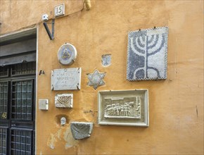 Marble panels in the Jewish quarter