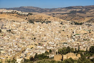 Beautiful cityscape of Arabic medina in Fez