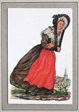 Traditional costumes in Germany in the 19th century