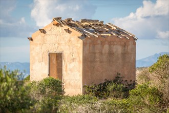 Old stone house on cliff in the south of Majorca