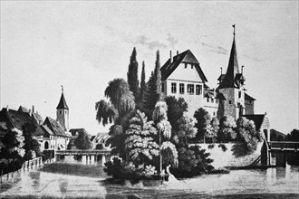Historical view of Lauf Castle