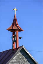 The bell tower of the small chapel of Eschachberg at Blender near Kempten