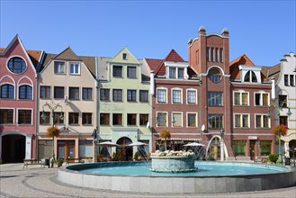 Millennium Fountain and Houses on Europe Square